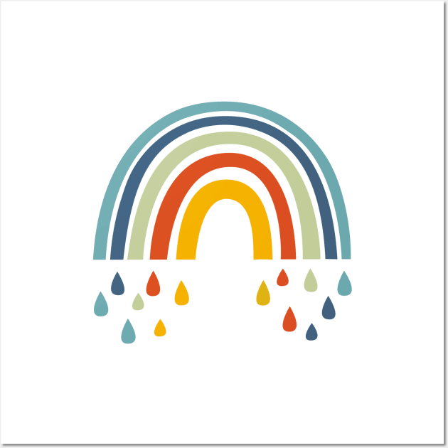 Rainbow and drop Wall Art by grafart